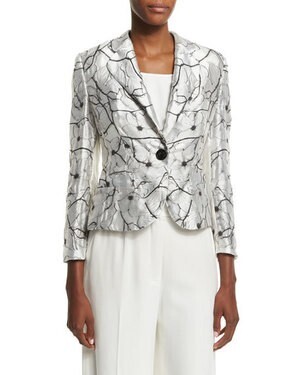 ESCADA One-Button Floral Jacket