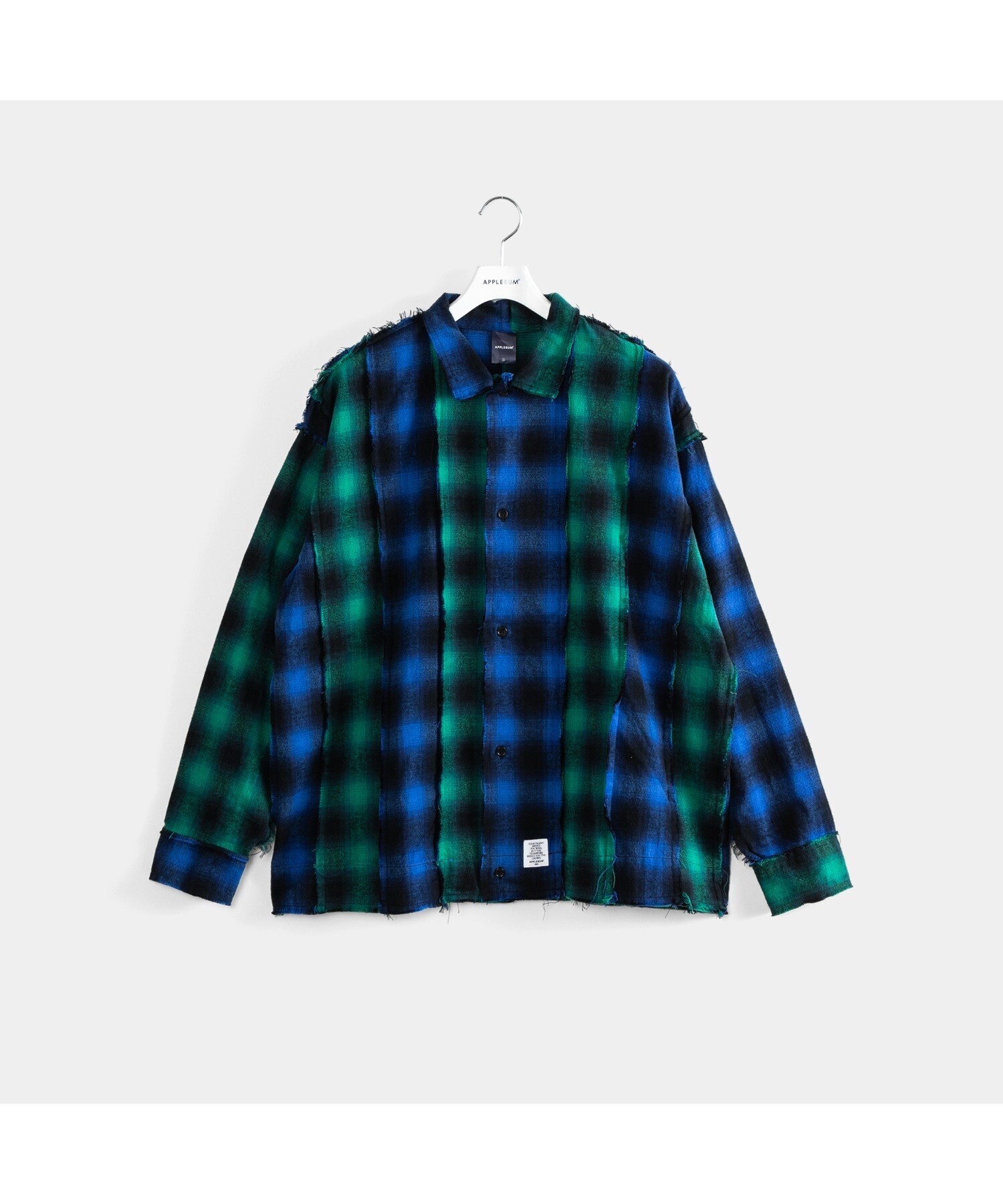 APPLEBUM Mixed Square Nel Shirt