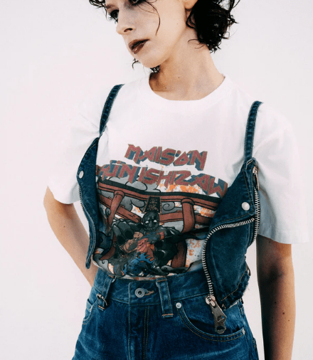 MAISON SHUN ISHIZAWA RIDERS DENIM BUSTIER