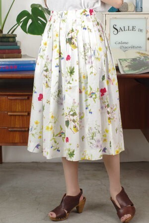 SINDEE FIELD FLOWER タックスカート