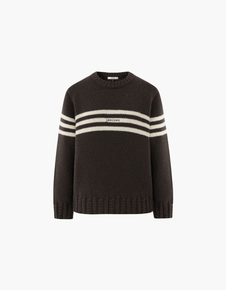 depound Cable rib pullover knit