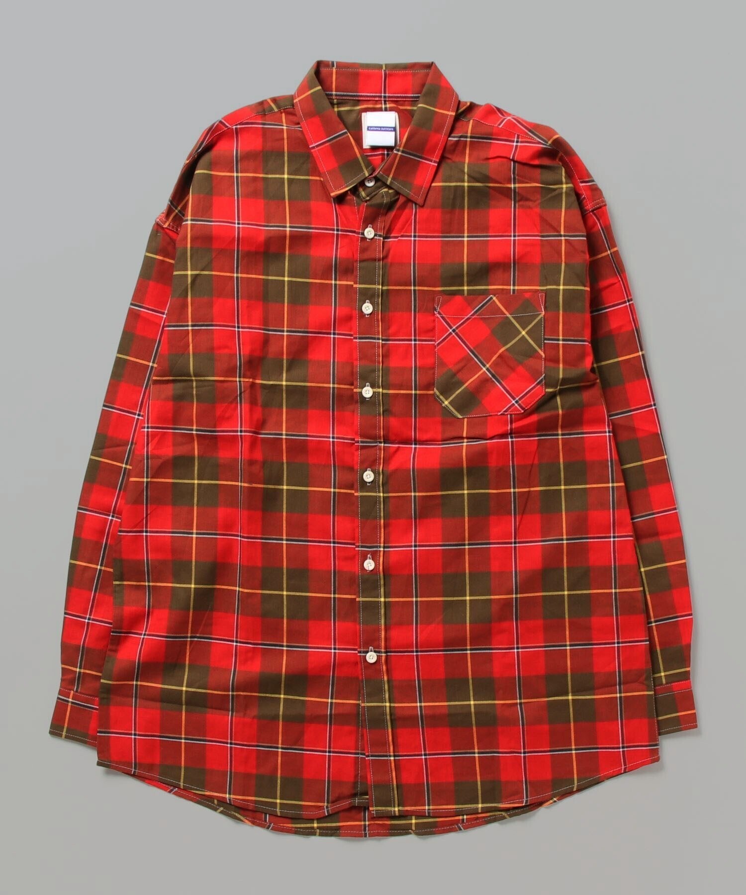 CALIFORNIA OUTFITTERS 2-9E21,12A8 オーバーサイズフランネルシャツ チェック柄