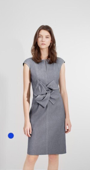 PAULE KA ストレッチデニムボウドレス
