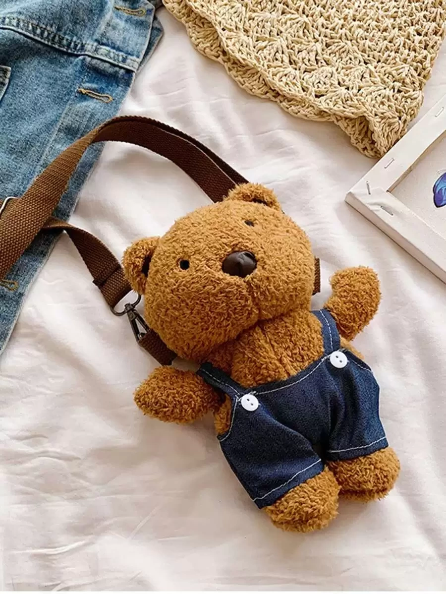 SHEIN Teddy Bear Shaped Crossbody Bag