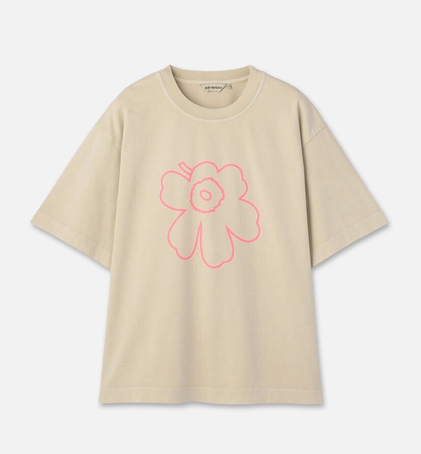 marimekko Veig Piirto Unikko Placement Tシャツ