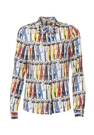 Alice + Olivia WILLA PLACKET TOP