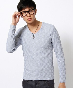 NICOLE CLUB FOR MEN リンクスアサVネックロンT