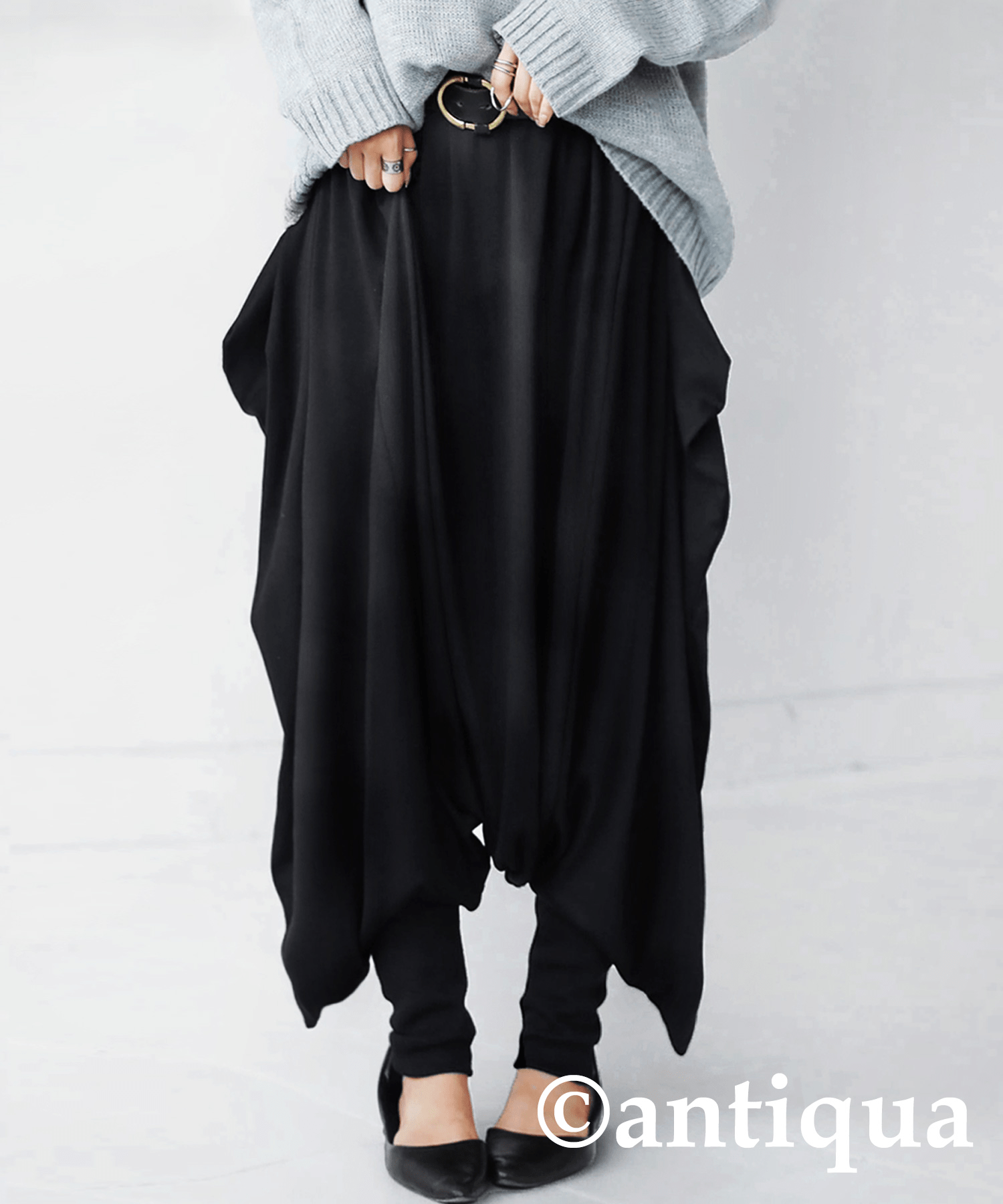 antiqua 変形サルエルパンツ パンツ レディース ボトムス ・ps-00443