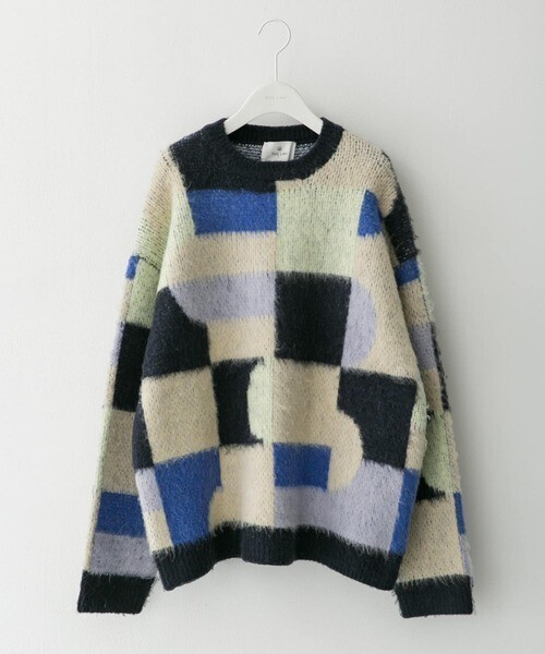 URBAN RESEARCH Sonny Label モヘアタッチジャガードプルオーバー