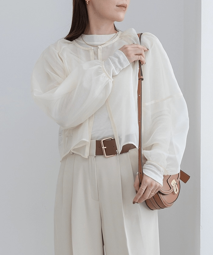 Jolie Mallette Multiway Sheer Pullover