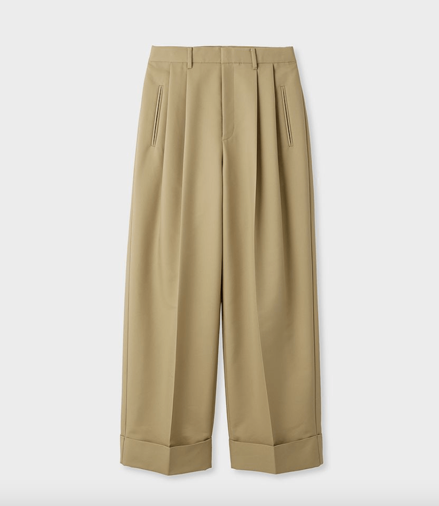 MIESROHE ２タックコットンパンツ