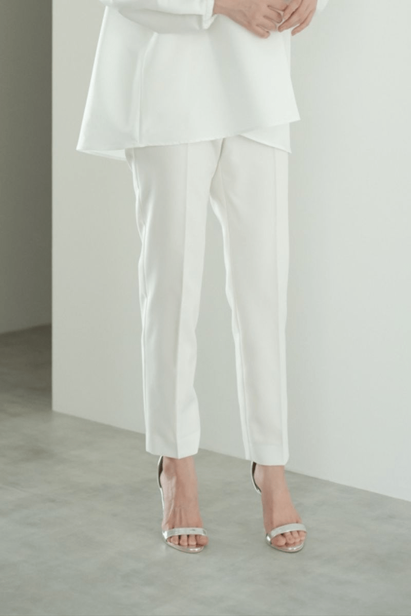 maison de Dolce. タックテーパードパンツ【white】