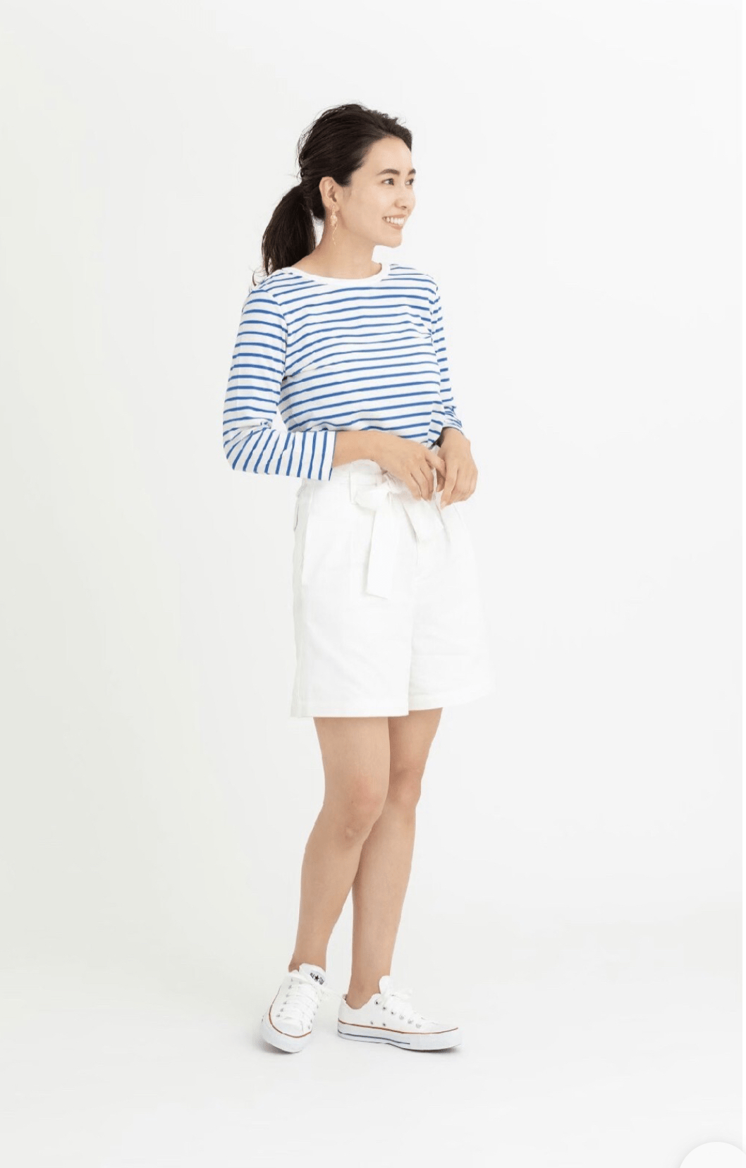 mite back open border long tee