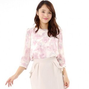 MISCH MASCH 花柄7分袖BL
