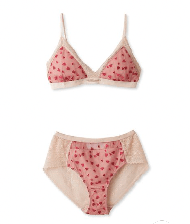 Lily Brown 【LILY BROWN Lingerie】ブラレットセット/メニーハート