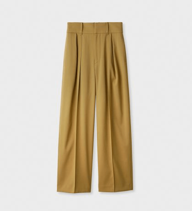 MIESROHE sustainableマニッシュツイルパンツ