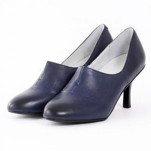 everydayCREA 【CR00741】everydayCREA / Vラインミドルパンプス（NAVY）