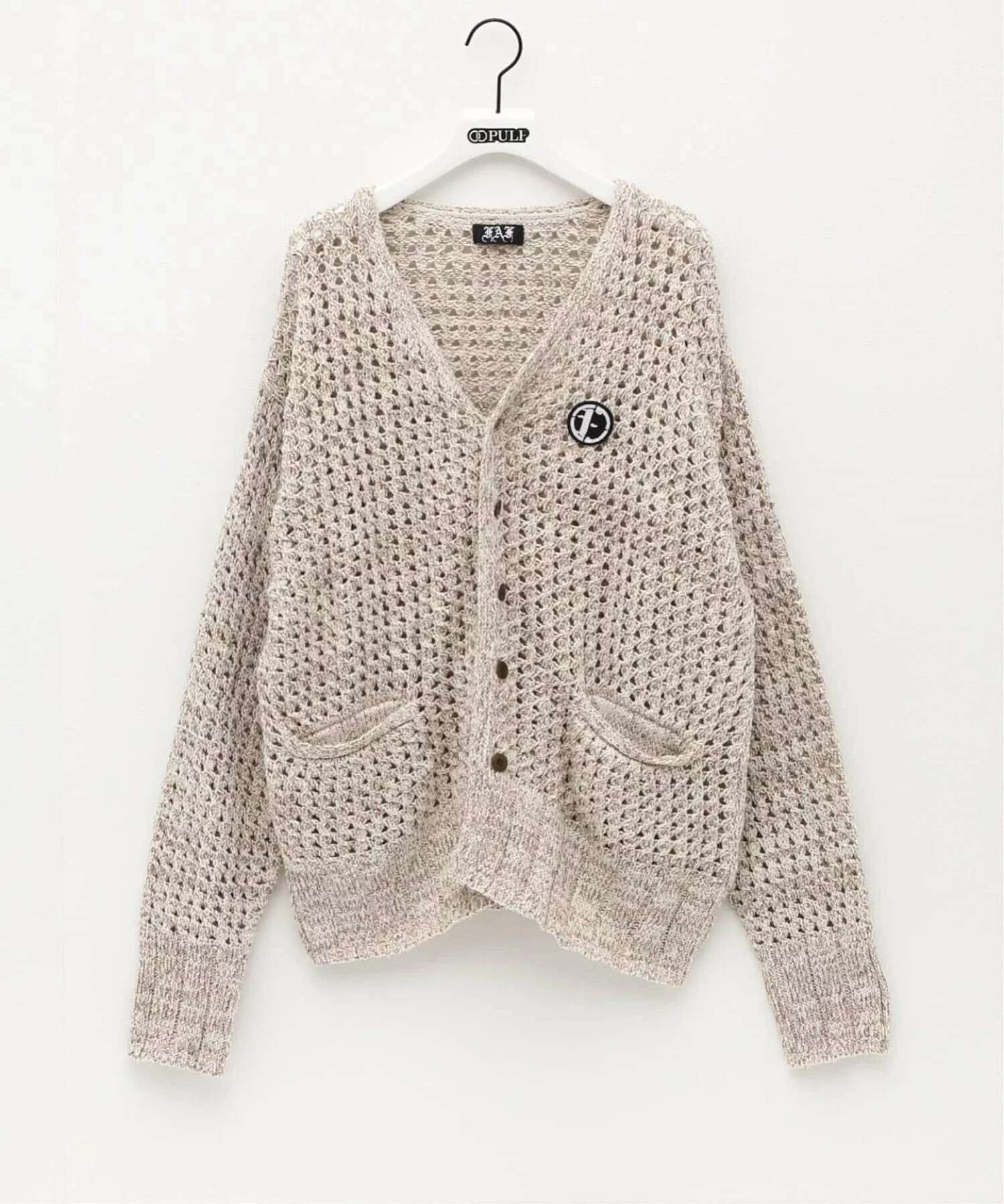 FAKE AS FLOWERS OPENWORK CARDIGAN