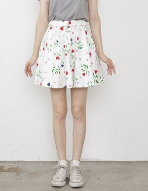 Little sunny bite tulip print skirt