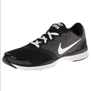 NIKE black white gray trainer shoes