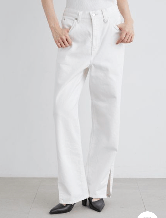 MIESROHE ＬＥＥコラボスリットデニムパンツ