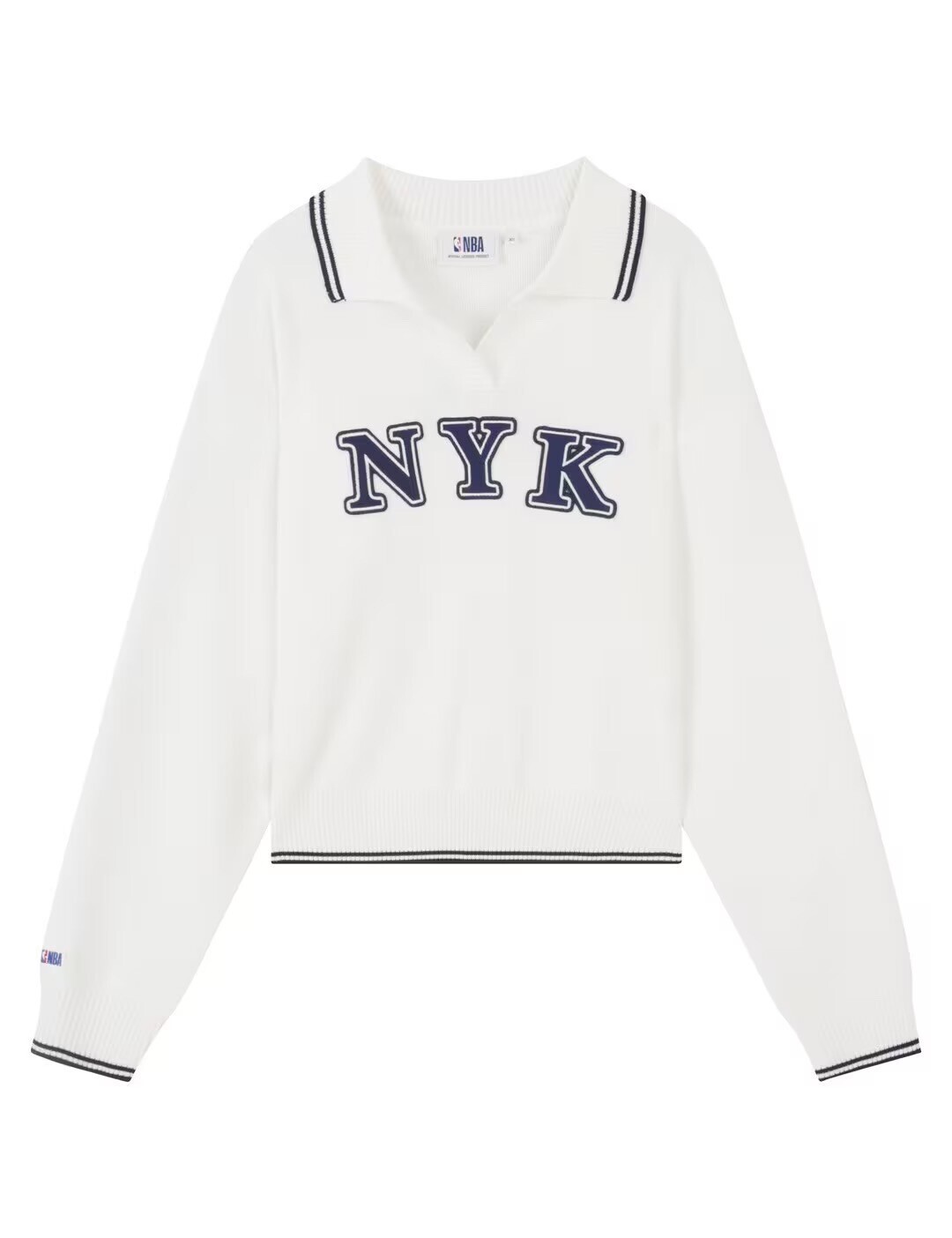 NBA NYK 헤리티지 여성 카라 니트 N241KT722P