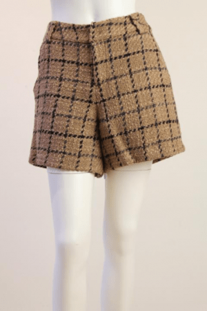 trois 【T33-3734】trois / チェック柄ショートパンツ