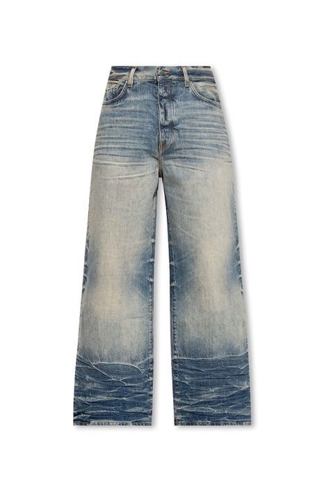 AMIRI ロゴパッチ ワイドレッグ ジーンズ