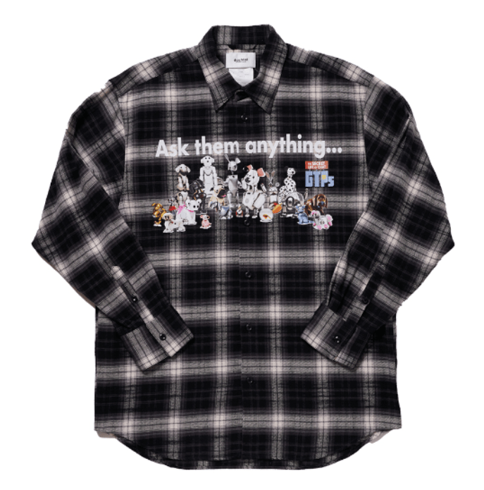 doublet DOUBLET X PZ TODAY "PET ROBOT" SHIRT GREY