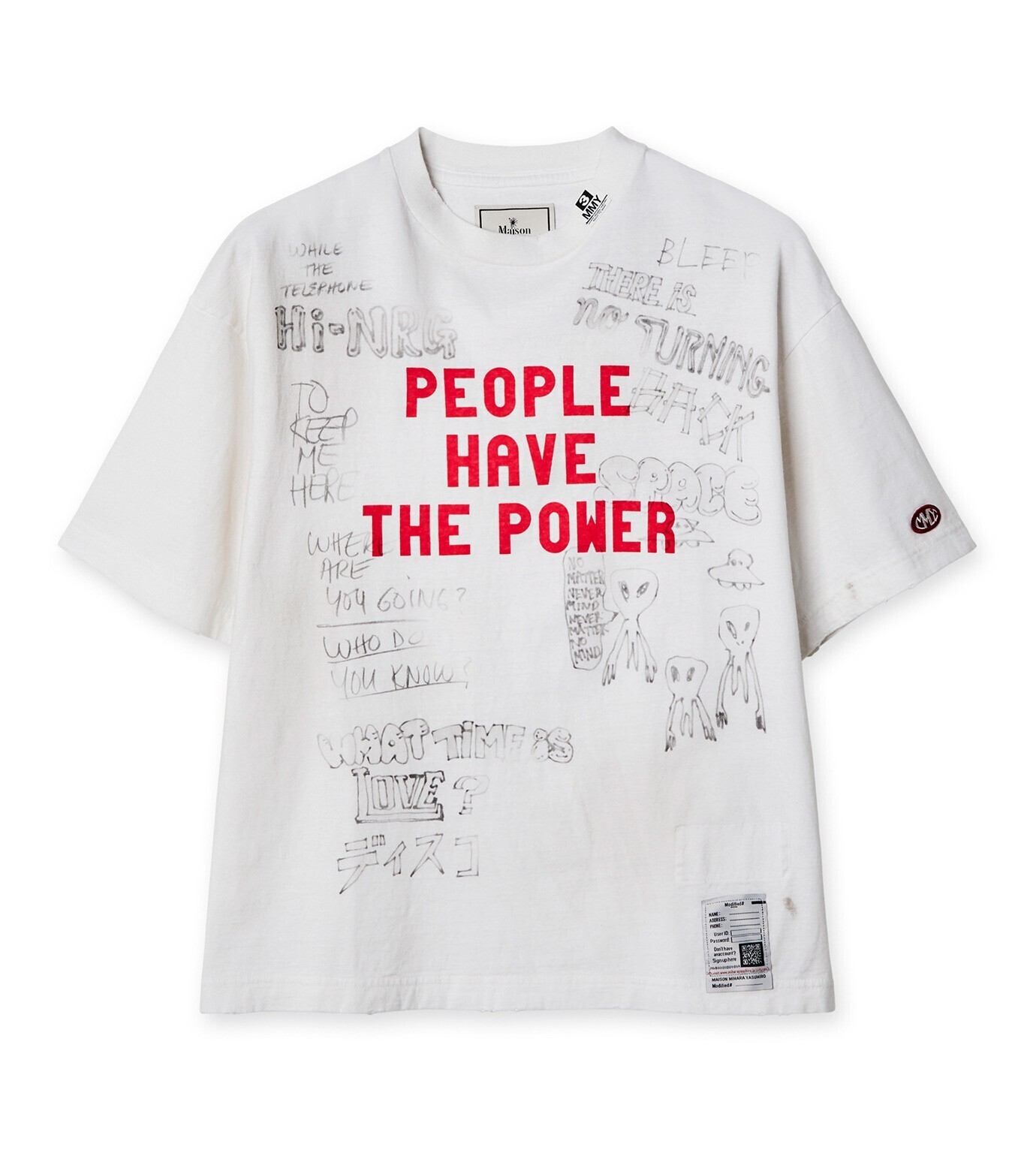 Maison Mihara Yasuhiro Distressed Tee