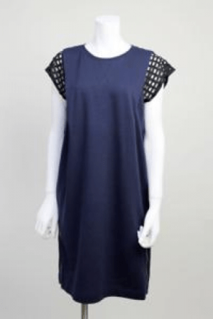 trois 【T51-3262】trois / レース袖スウェットワンピース