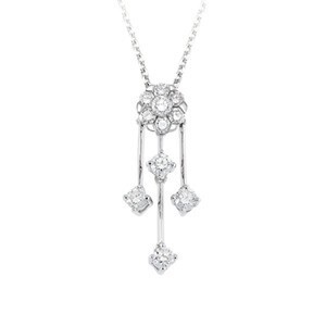 CoronetSolitaire 【114640050016】CORONET K18WGダイヤモンドネックレス