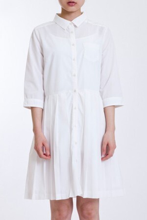 OLIVE des OLIVE 《SALE》プリーツシャツワンピース