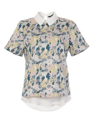 sister jane Citrus Jacquard Oyster Blouse
