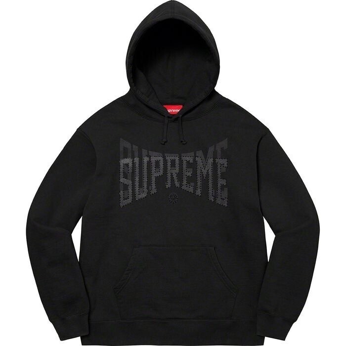 SUPREME Rhinestone Shadow Hooded Sweatshirt