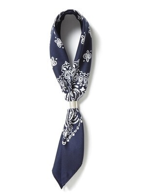 MILKFED. BANDANA SCARF WITH RING