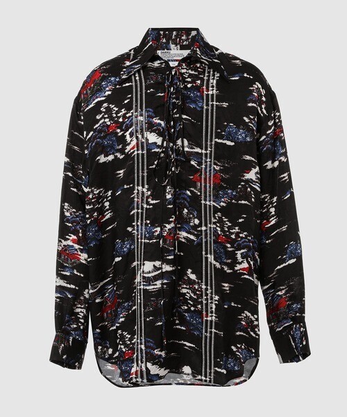 DAIRIKU Embroidery Aloha Open Chest Shirt