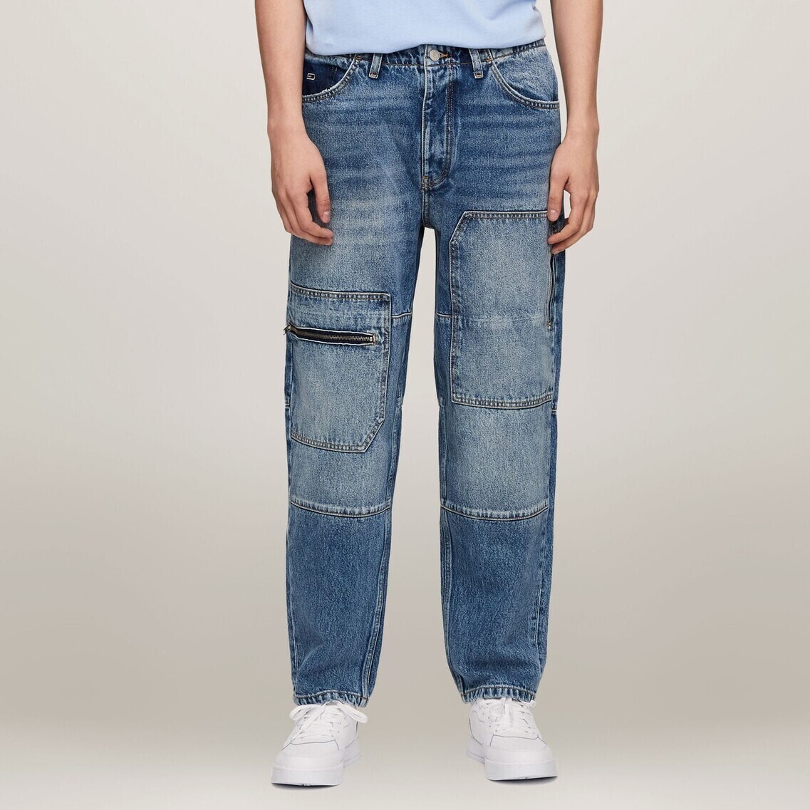 TOMMY JEANS バギーテーパードカーゴジーンズ