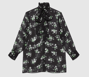 GUCCI ロマン プリント スカーフシャツ