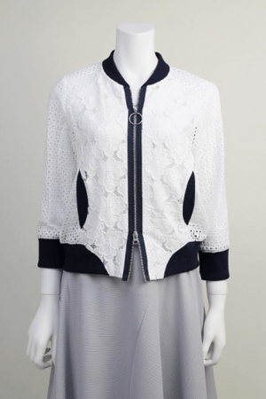 trois 【T51-3311】trois / レース切替ブルゾン