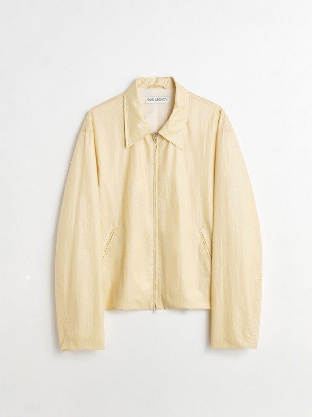 OUR LEGACY MINI JACKET　Cream Rubberized Nylon