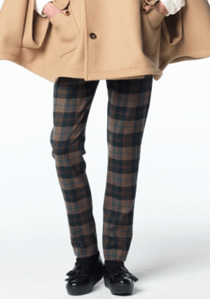 Black Mouton タータンチェックタックパンツ 65410(BROWN)