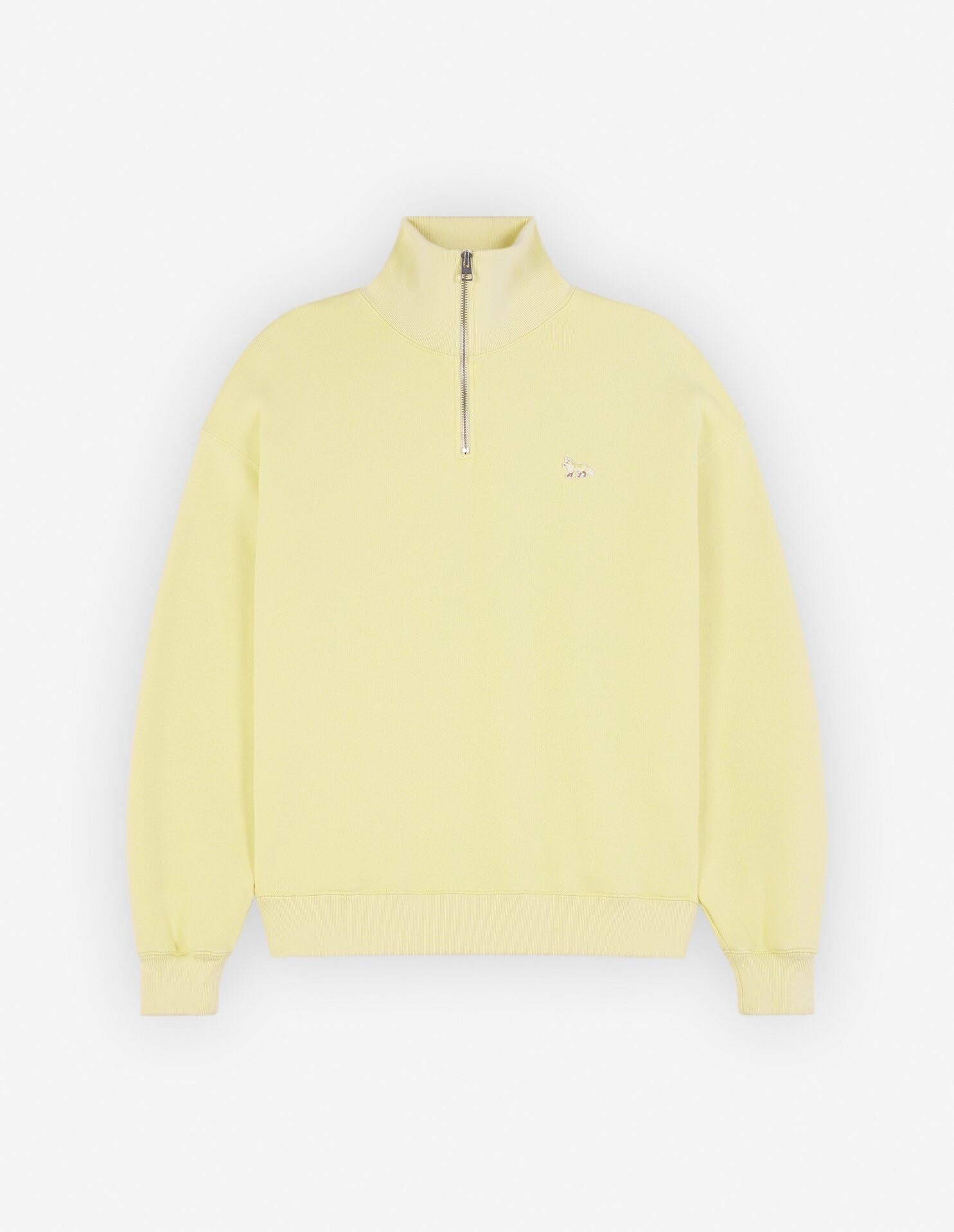 Maison Kitsuné ベイビーフォックス パッチ ハーフジップ スウェットシャツ