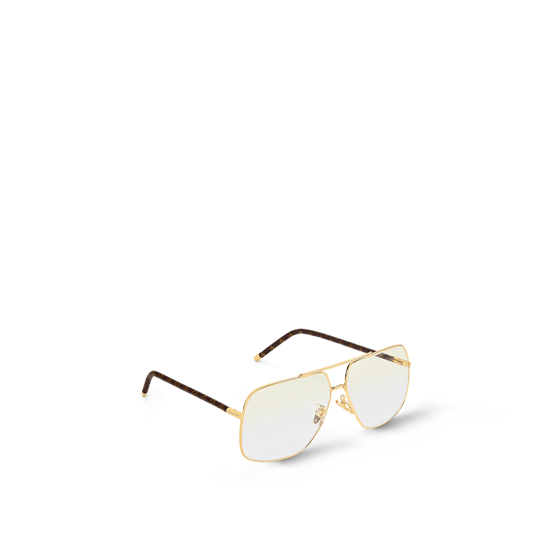 LOUIS VUITTON サングラス LV ファースト･スクエアパイロット ブルーレイ