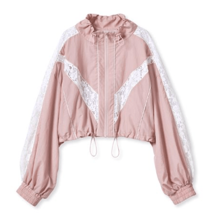 FURFUR レースコンビショートトラックブルゾン