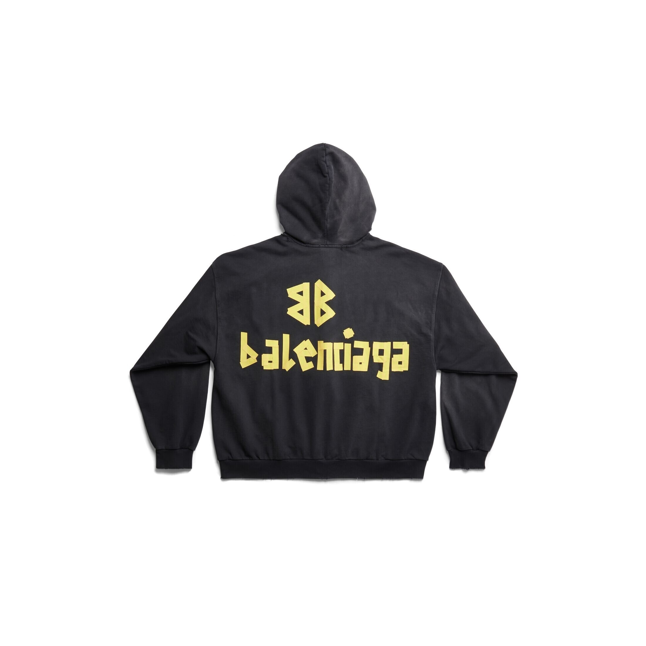 Balenciaga TAPE TYPE RIPPED POCKET ジップアップ HOODIE