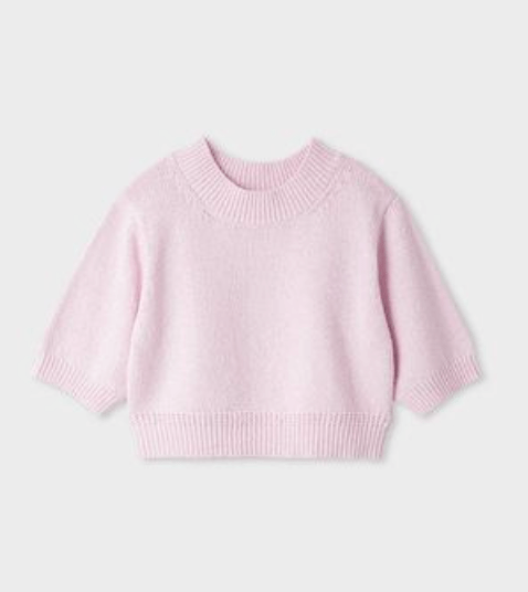 MIESROHE ｓｕｓｔａｉｎａｂｌｅリリーヤーン半袖ニット
