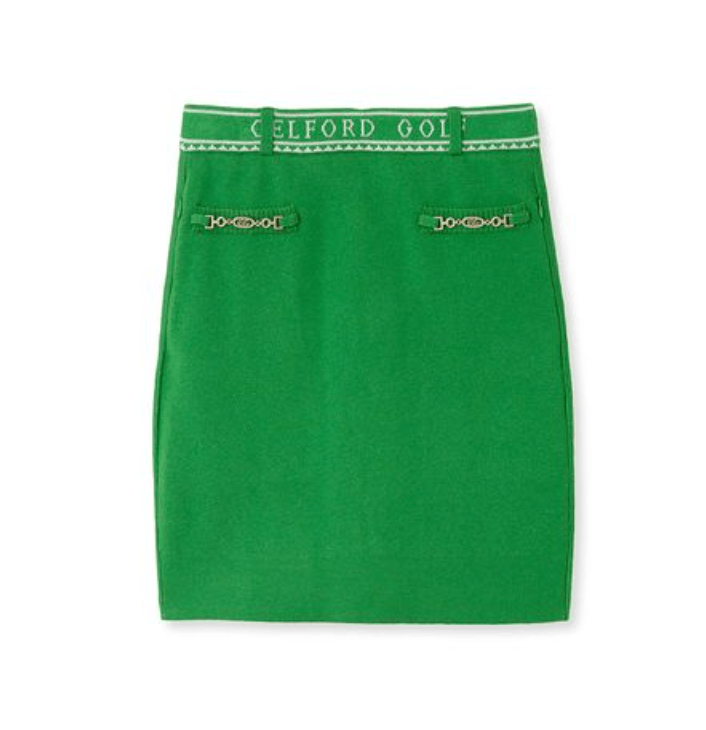 CELFORD 【CELFORD GOLF】　ビット付きニットプリーツスカート