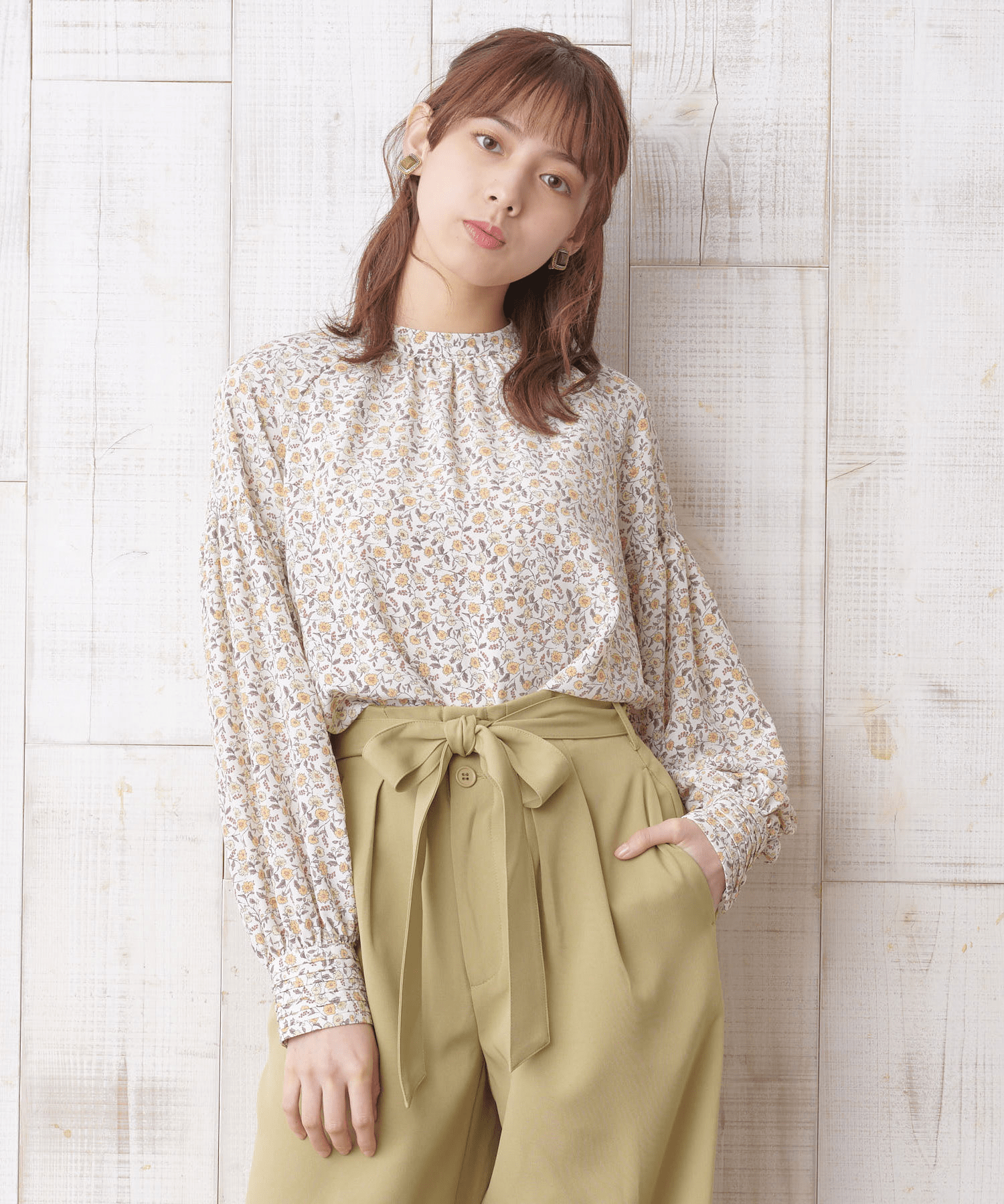 fav store 【w.r.k】プチハイボリュームスリーブブラウス