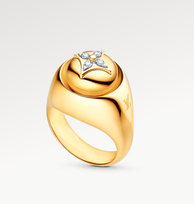 LOUIS VUITTON Color Blossom Signet Ring